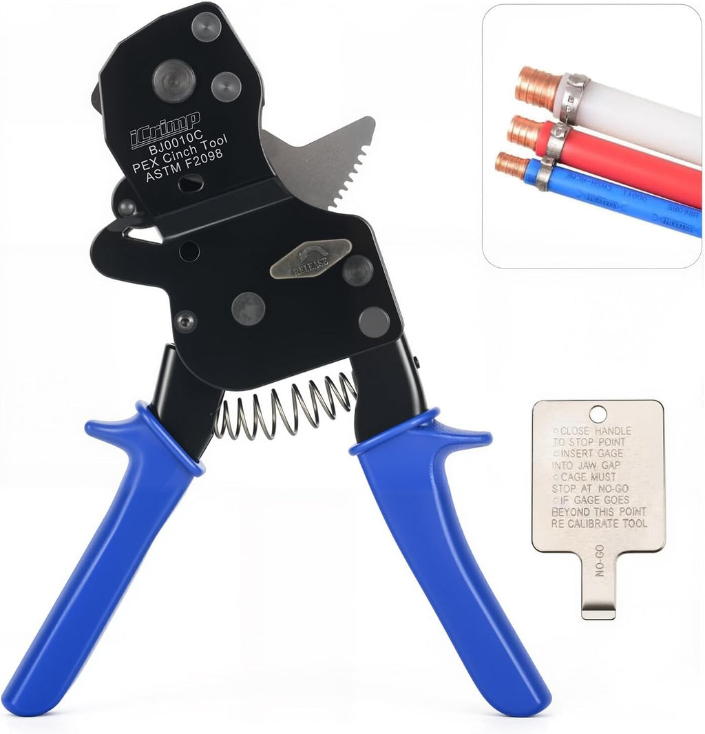 iCrimp BJ01 PEX Cinch Tool for 3/8"–1" Stainless Steel Clamps