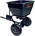 BS36BH-A Tow Behind Broadcast Spreader with Universal Hitch, 175 lb.+ -Flat Black