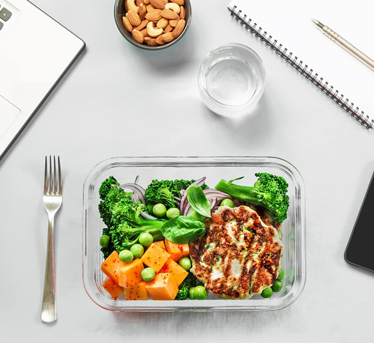 30 Pieces Glass Food Storage Containers with Snap Locking Lids,Glass Meal Prep Containers Set - Airtight Lunch