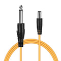 Tattoo DC Connector Clip Cords 6.13ft Silicone Wire Cord for Motor Machine Power Supply Orange