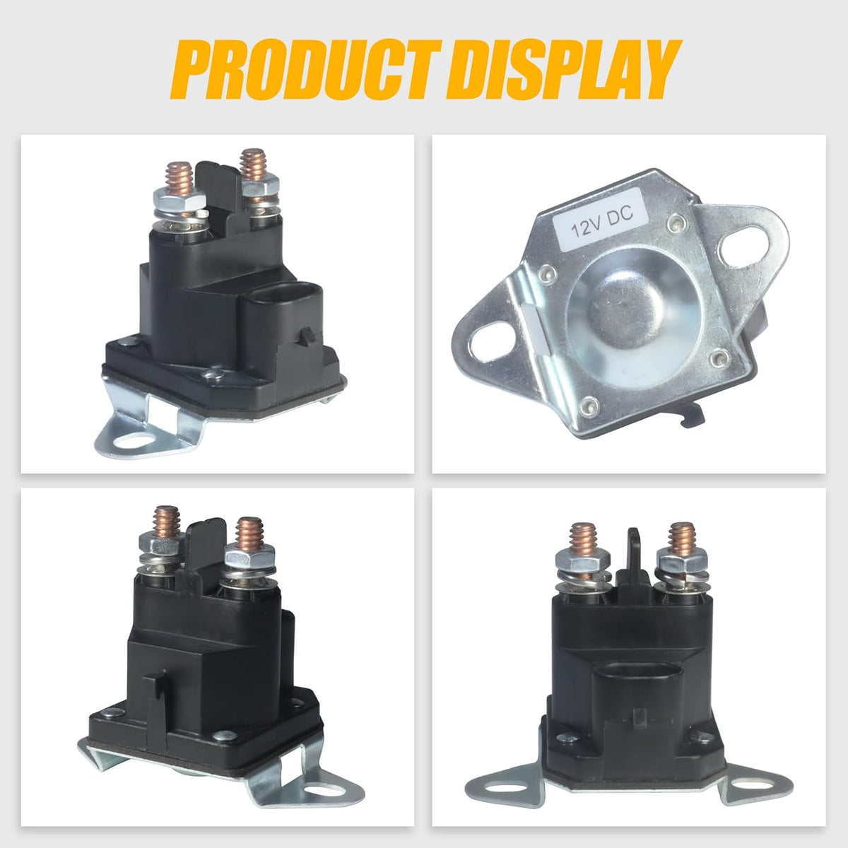 04781700 Starter Solenoid Fit for A-riens Gra-vely Z-OOM IKON ZTX ZT XL Z-ero Turn Mower ATV Vehicle Snowmobile Garden DIY Tool 12V Heavy-Duty Lawn Mower Starter Solenoid