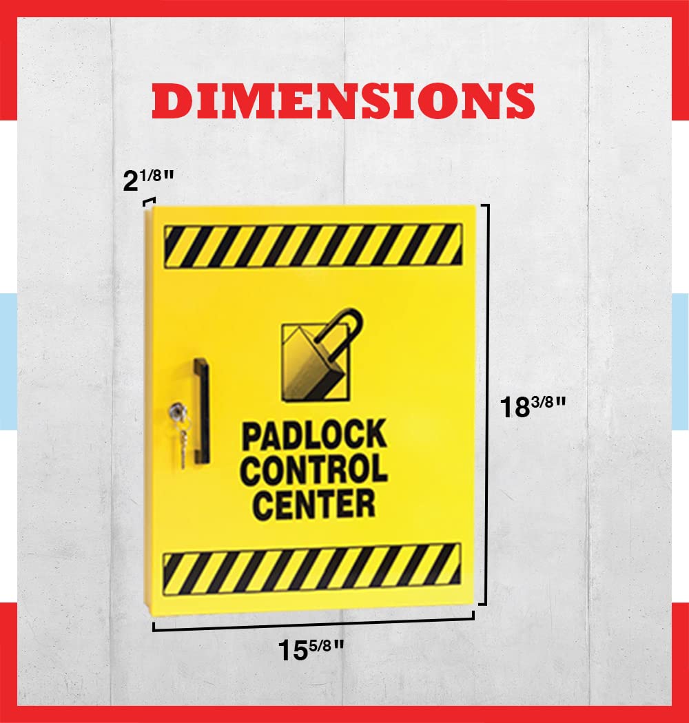 Lockout Tagout Kit, Padlock Control Center for Safe Padlock Storage