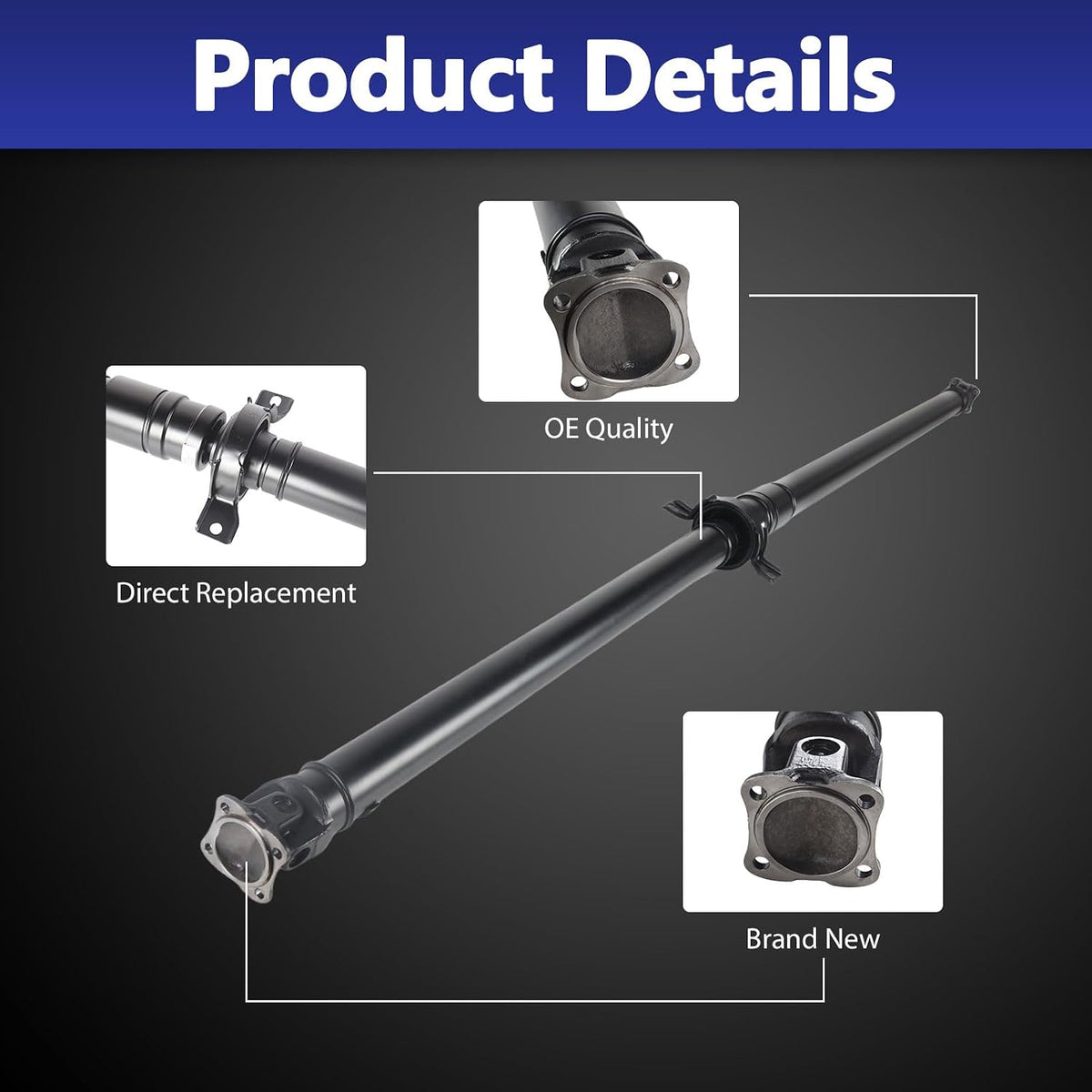 Rear Driving Shaft Driveshaft Assembly Fit for 2002-2006 Honda