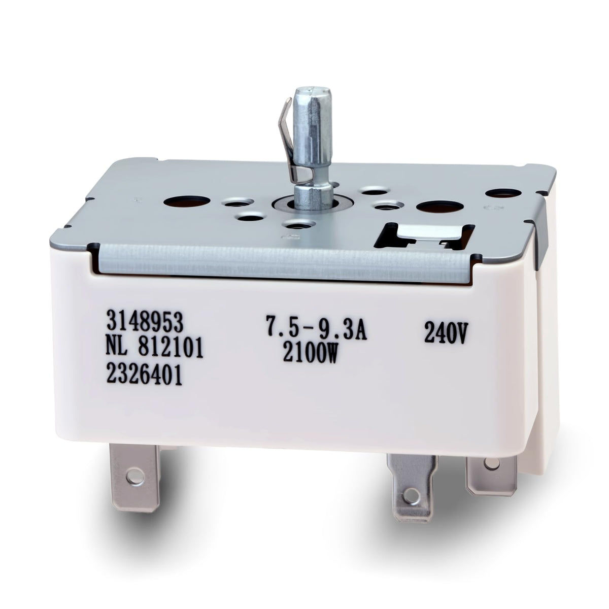 3148953 Infinite Control Switch for Whirlpool 8" Electric Cooktop Burner
