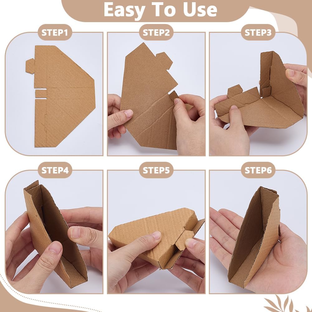 112Pcs 4 Sizes Adjustable Cardboard Corner Protectors, Fits 0.8" 1" 1.2" 1.4" Frames Picture Frame Packing Corner