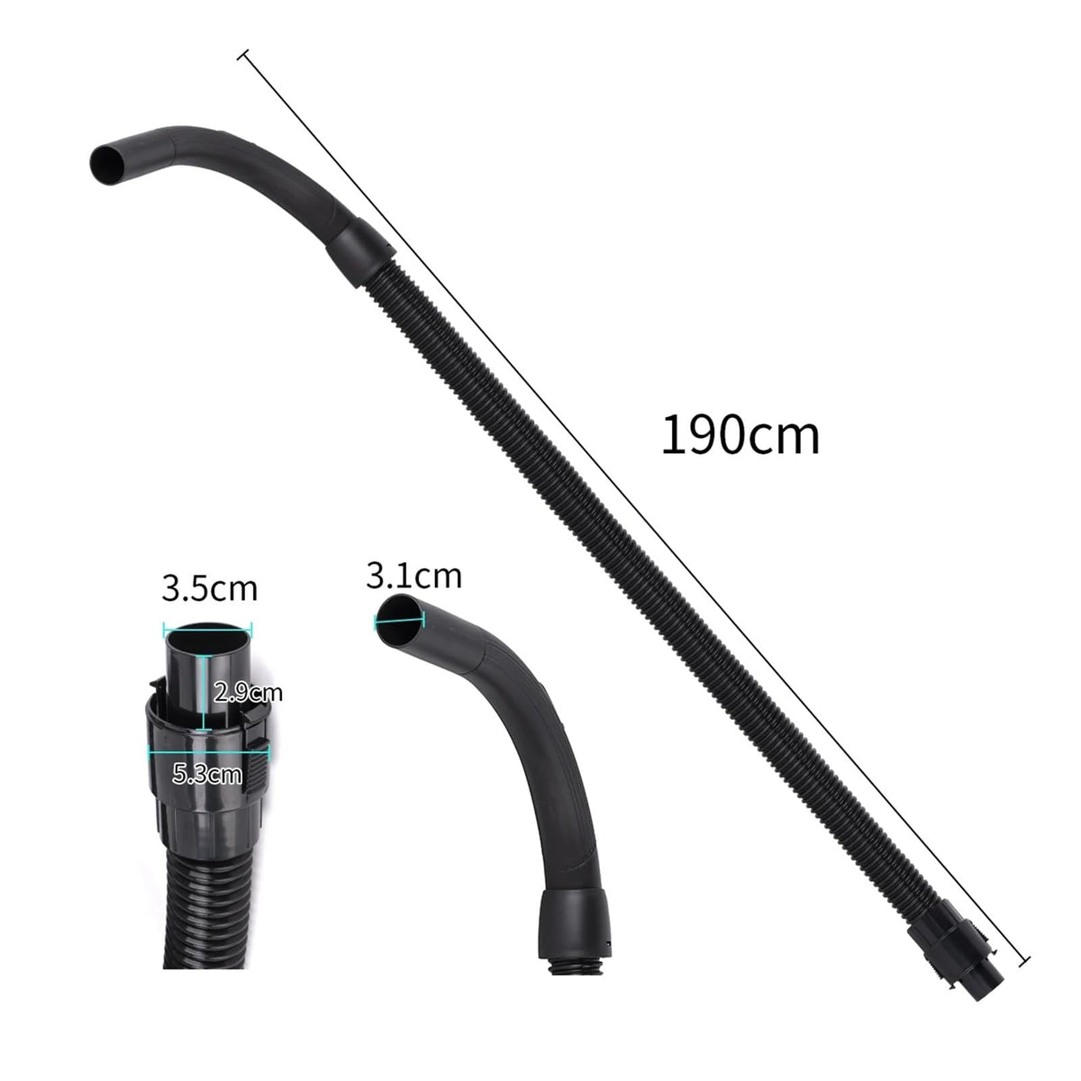 35mm Replacement Vacuum Hose, Compatible for Electrolux, Vacuum Cleaner