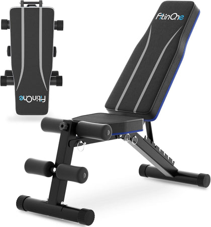 Adjustable Folding Weight Bench for Home Gym, 660 lbs Capacity Multi-Functional Workout Bench Sturdy Durable for Full