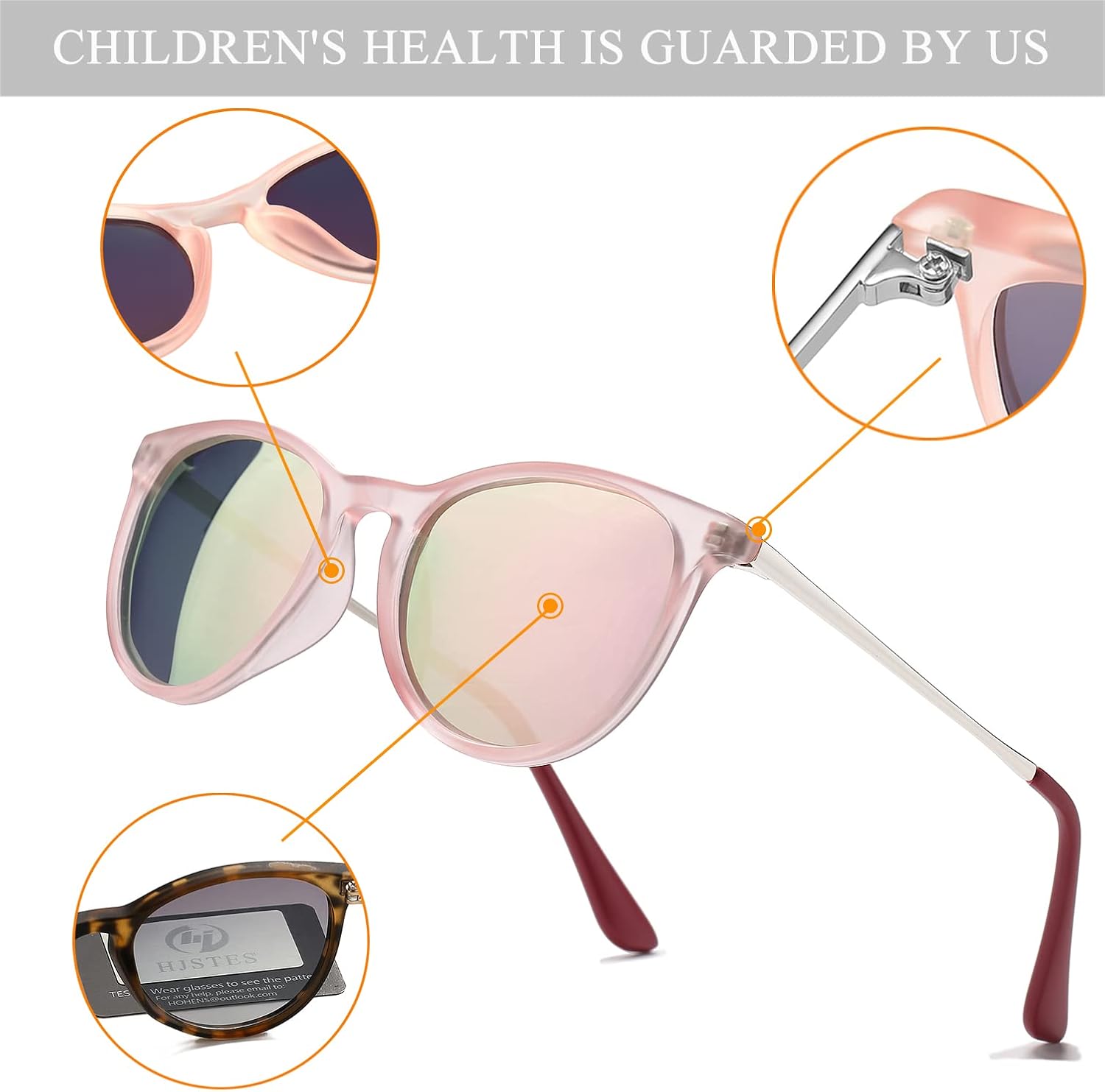Polarized Kids Sunglasses for Girls Boys, 100% UV Protection for Children Sun Glasses, 50MM