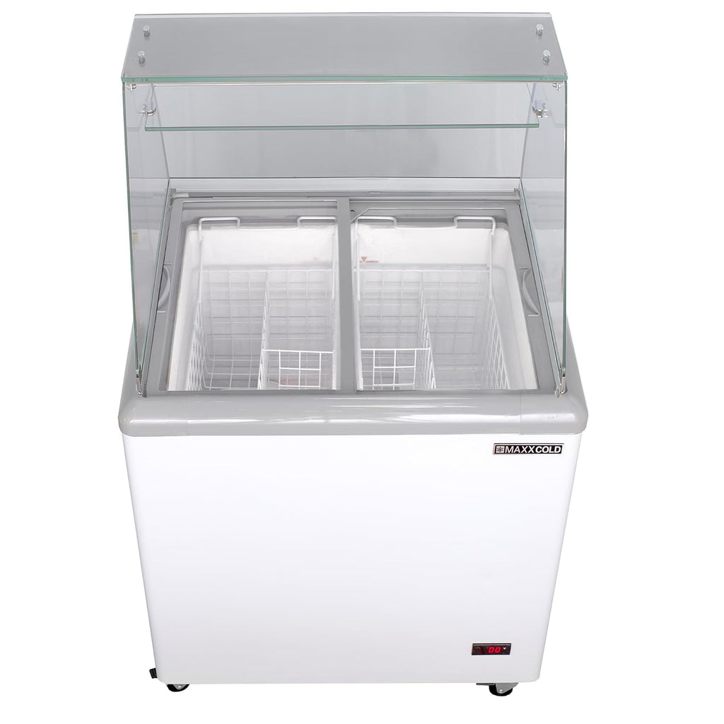MXDC-4 4 Flavor 7.5 cu ft Commercial Ice Cream Dipping Cabinet Freezer
