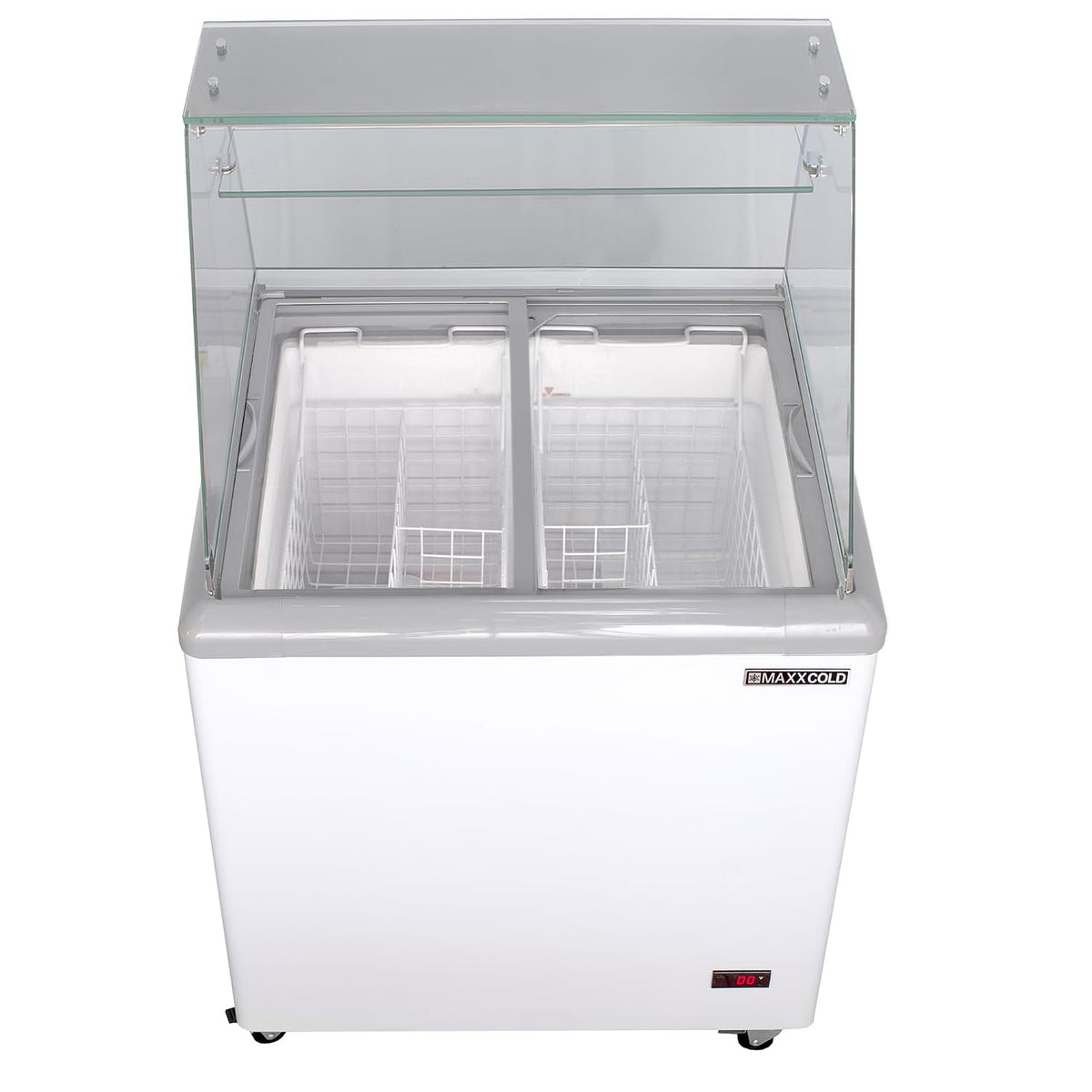 MXDC-4 4 Flavor 7.5 cu ft Commercial Ice Cream Dipping Cabinet Freezer