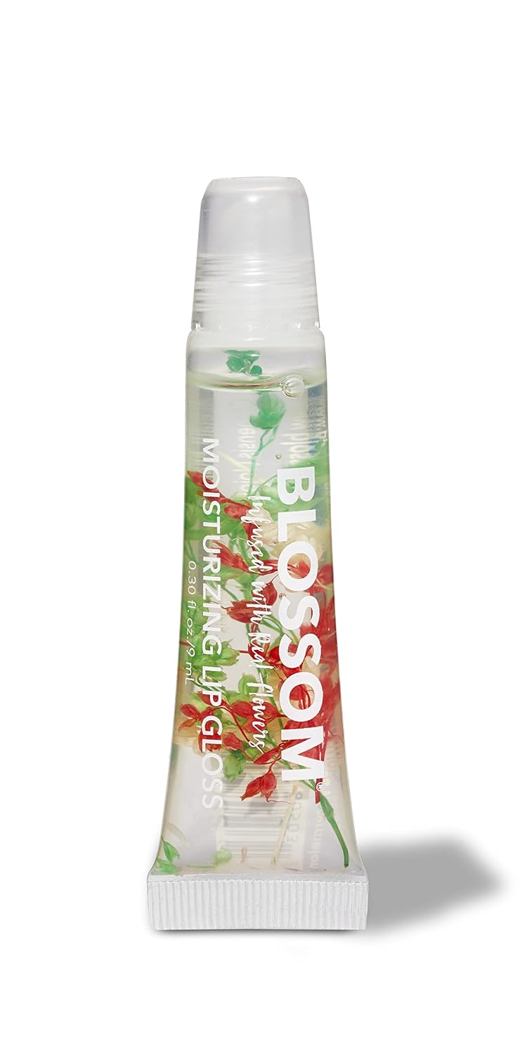 Lip Gloss Tubes, Infused with Real Flowers, Watermelon, 0.3oz