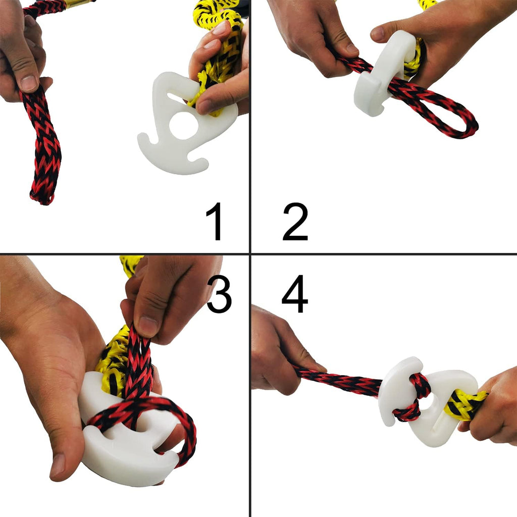 Boat Tube Towable Rope Quick Connector,Tow Rope for Tubing, Ski Rope for Water Skiing, Towable Tubes for Boating