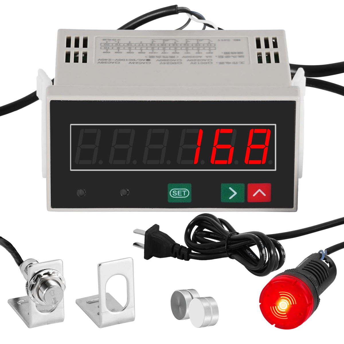 JIAWANSHUN Bidirectional Digital Counter,Proximity Switch Sensor with Alarm