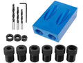 Pocket Hole Jig Dowel Drill Joinery Kit Carpenters Wood Woodwork Guides Joint Angle Tool Carpentry Locator Craft DIY