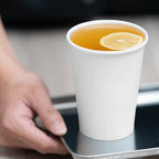 12 oz Paper Coffee Cup [1,000 ct] White Disposable Cup for Hot/ Cold Drinks and Beverages | 3.54" Diameter (C-K512W)