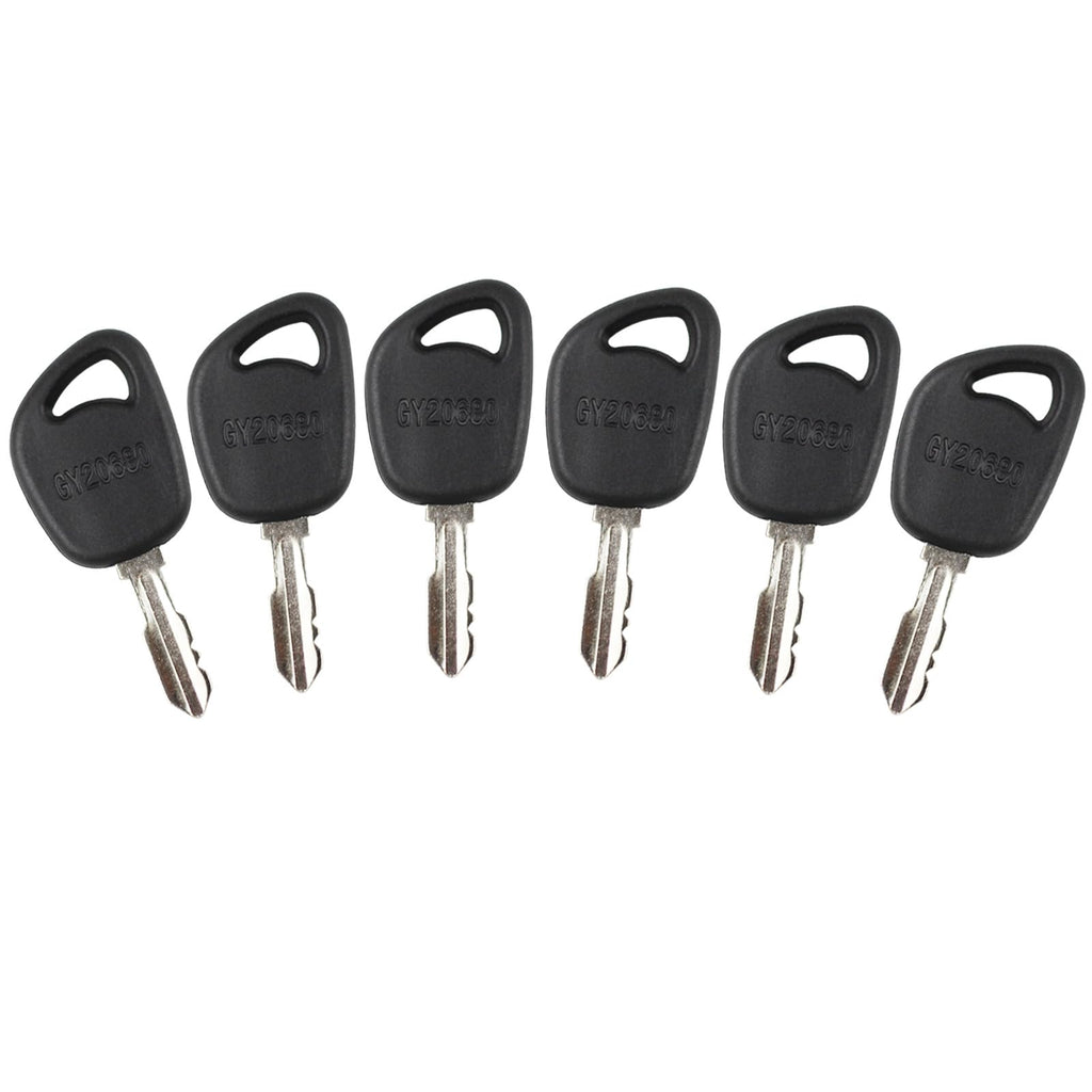 6PCS Lawn Mower Ignition Keys GY20680 Replacement for Jo-hn Deere Mowers