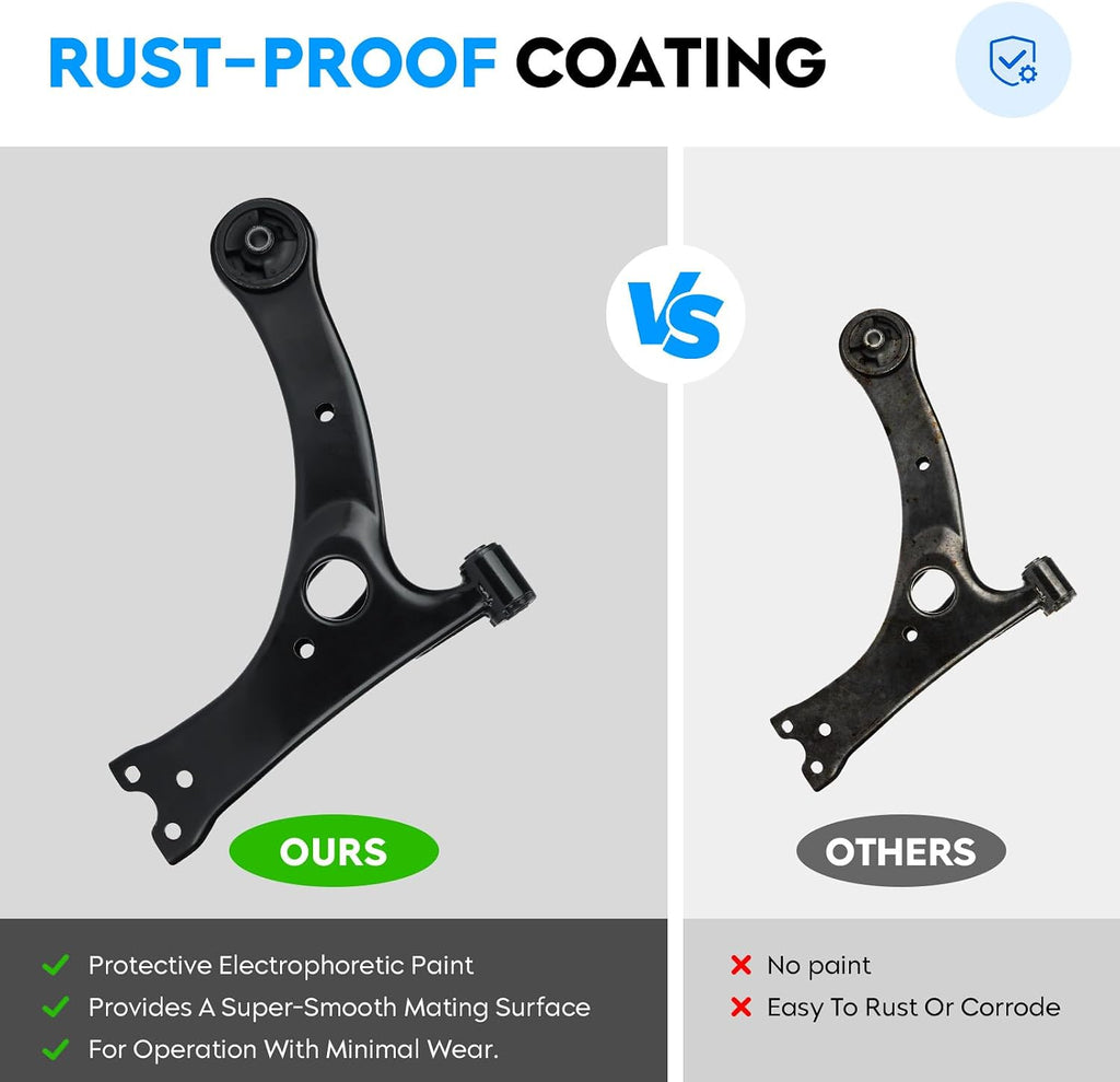 Front Lower Control Arm for Toyota Corolla 2003-2008, Corolla 2009-2013 (Japan build), Matrix 2003-2013, Celica 2000-2005, Pontiac Vibe 2003-2008, Suspension Kit K640360 K640361