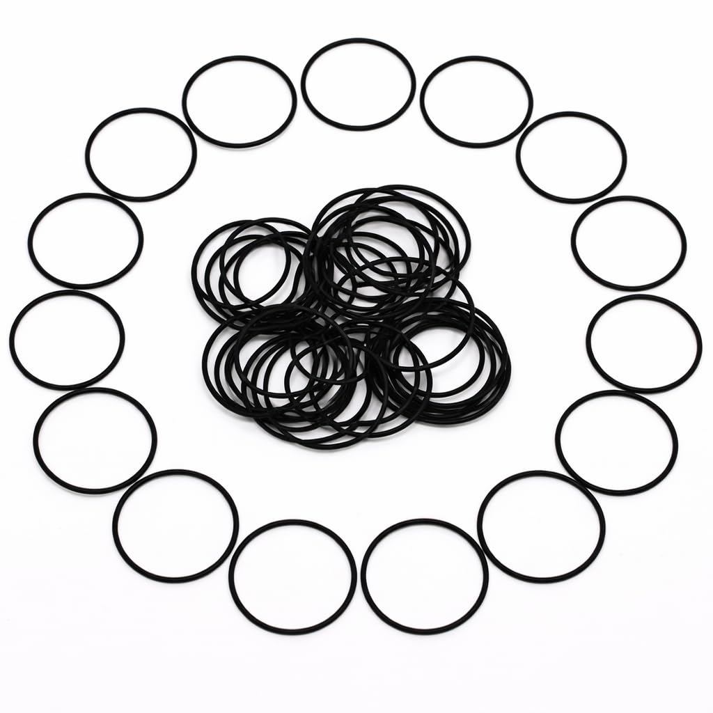 AS-028 Nitrile (NBR) O-Rings, 1-3/8" ID x 1/16" CS (1.364" x 0.070"), 90A Durometer, -40°F to +248°F, Fuel, Oil & Hydraulic System Seals, 50 Pcs
