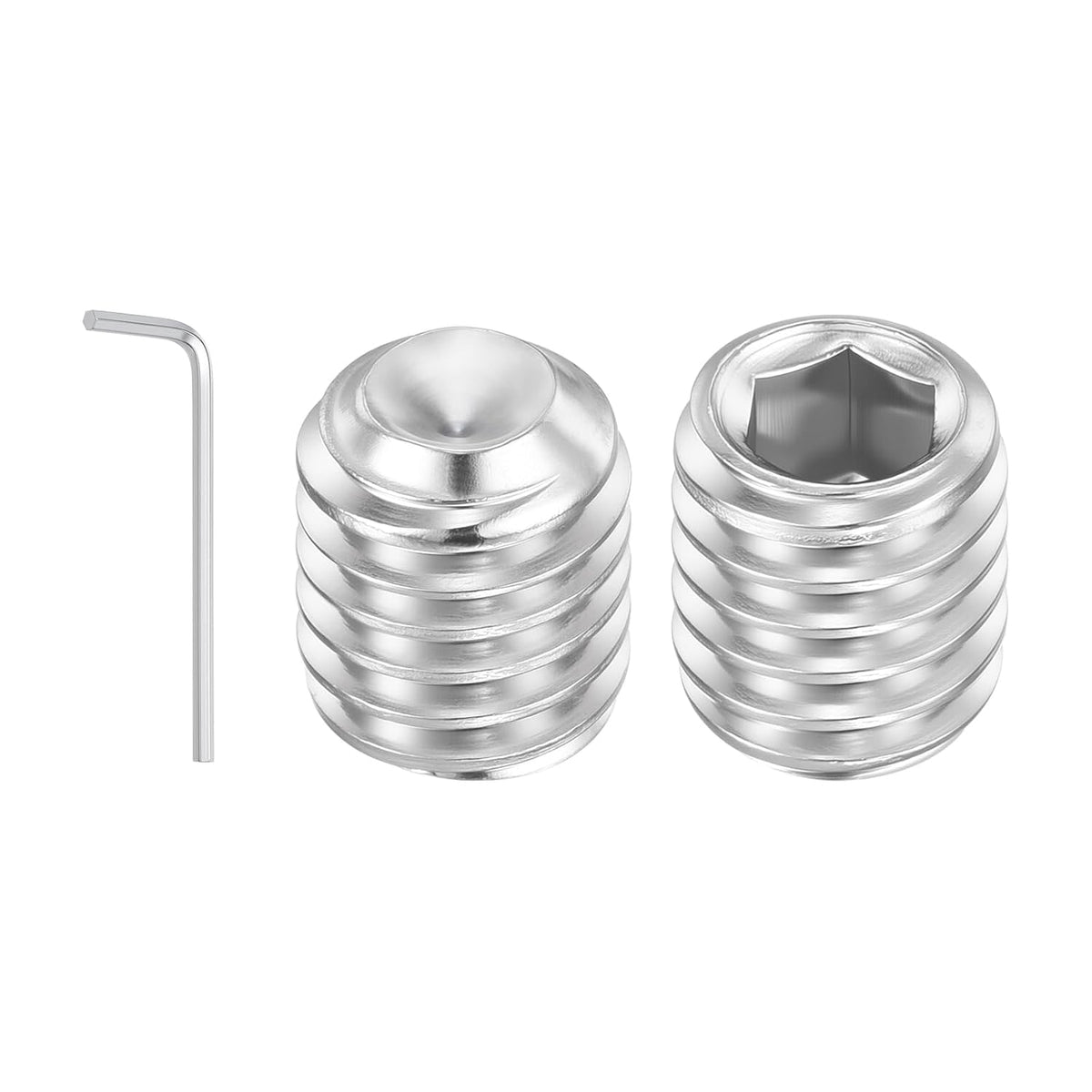 10pcs Cup Point Hex Socket Set Screws-5/16-18x3/8 304 SS