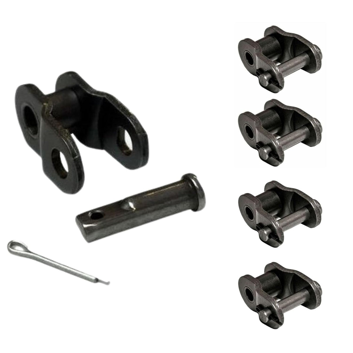 Jeremywell 5-Pieces 35 Standard Roller Chain Offset Link, 1/2 Link, Half Link, Crank Link