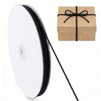 Black Jute Twine 328ft, 2mm String Twisted for Gift Wrapping