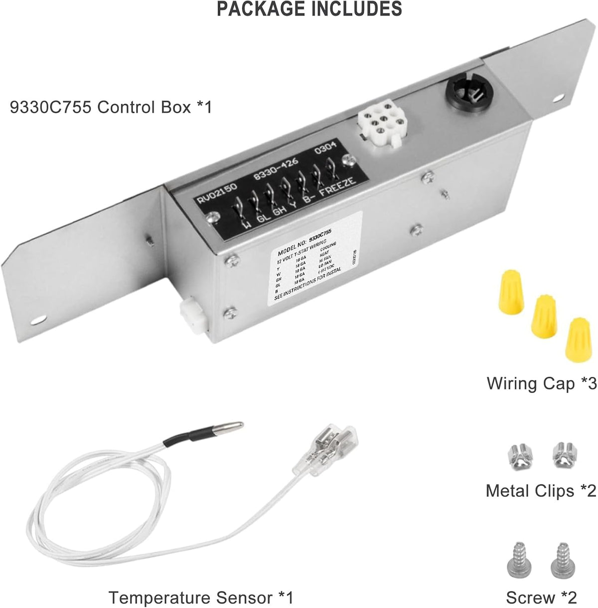 Updated 9330C755 RV Air Conditioner Control Box Kit, Heat Ready AC Cool Control, Compatible with Coleman Mach 15 RV Air Conditioner Units with a Heat Strip