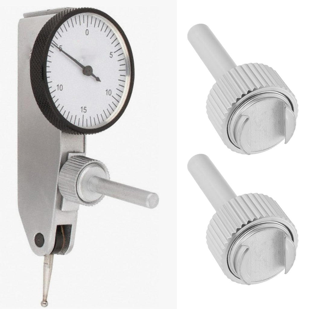 Briny River 2pcs 4mm Diameter Dial Test Indicator Stems with Knurled Clamp Ring