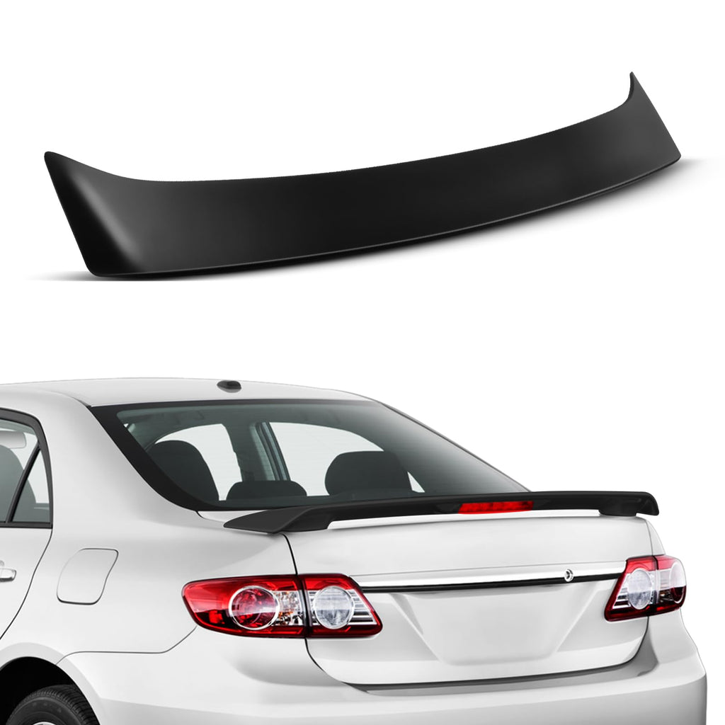 ABS Black Rear Trunk Spoiler Wing
