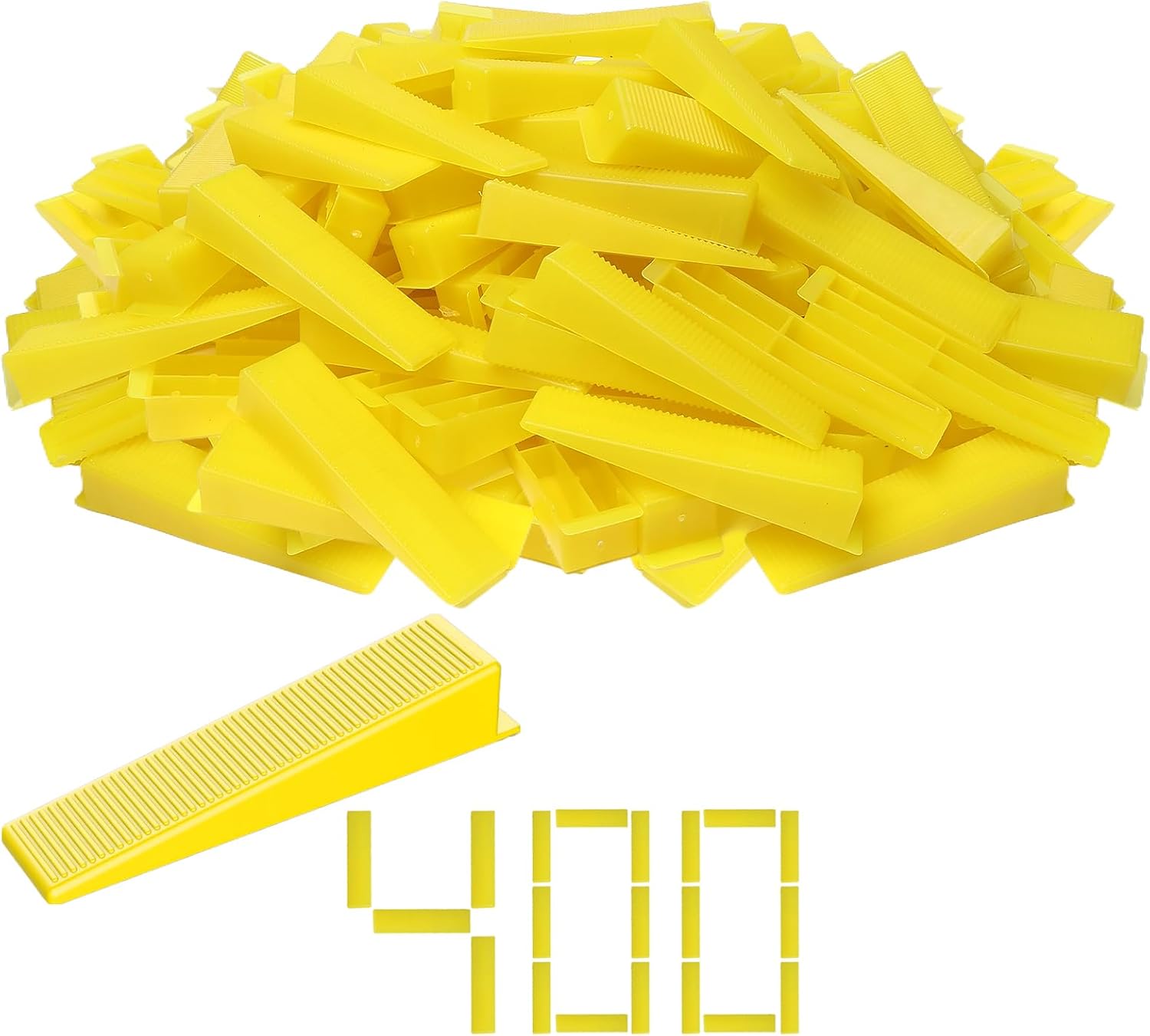 400pcs Reusable Tile Wedges for 1/8", 1/16", 1/32" Tile Spacers