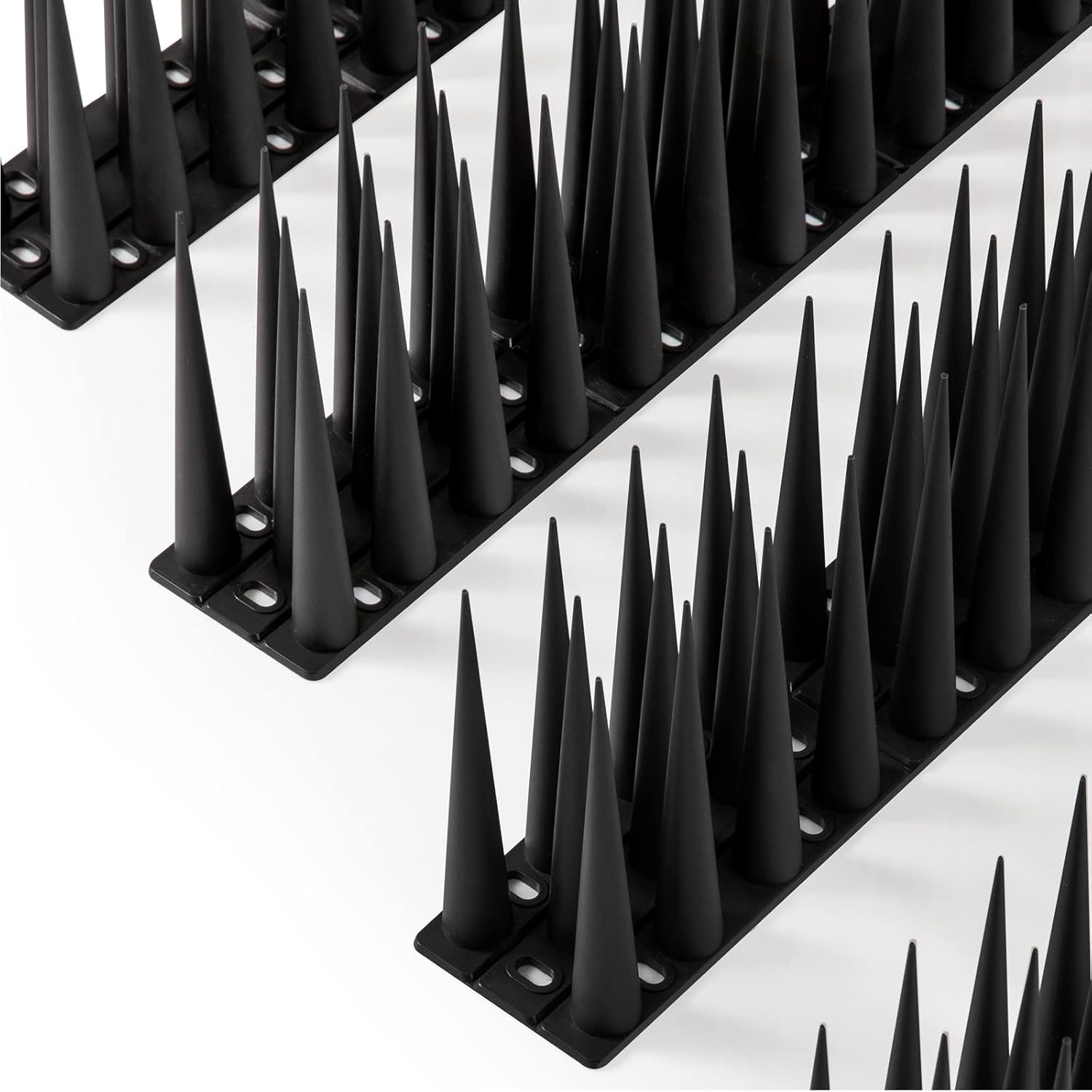 Bird Spikes Pigeon Outdoor Spikes for Cat Keep Birds Raccoon Woodpecker Away Covers 4 Feet(1.2m), Black