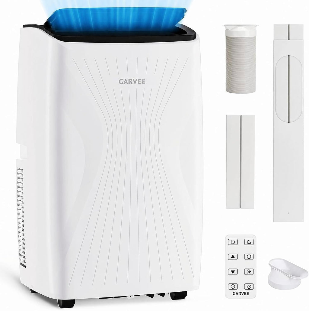 14,000 BTU Portable Air Conditioner, 4-IN-1 Portable AC Unit for Large Rooms Up to 750 Sq. Ft. with Cooling