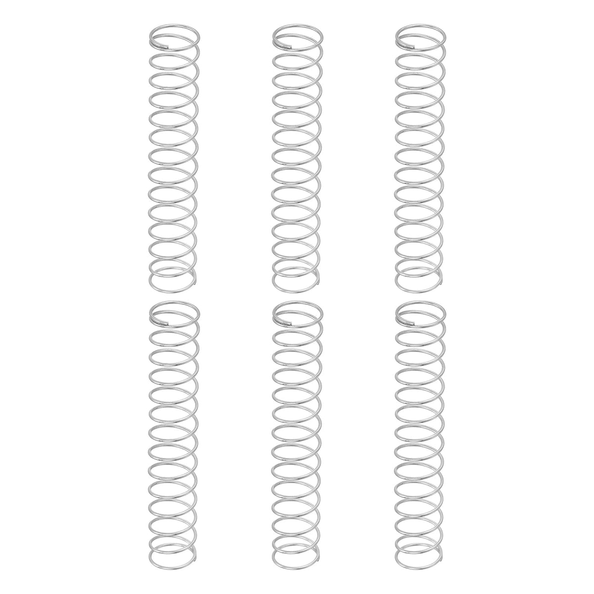 6Pcs Compression Spring 1mm Wire Diameter x 15mm OD x 90mm Long