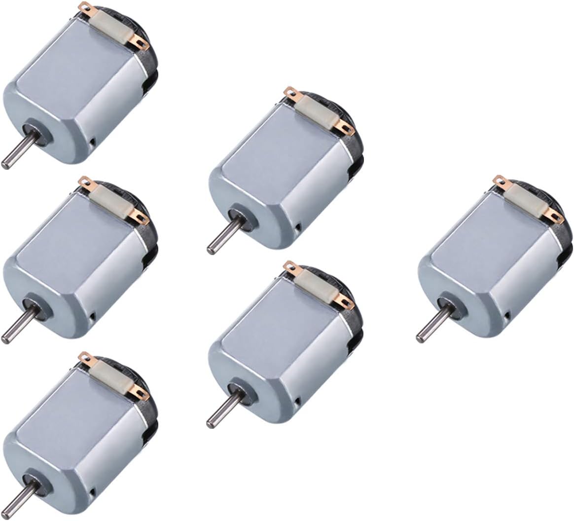 6 Pack DC 1.5-3V 15000RPM Mini Electric Motor for DIY Toys, Science Experiments