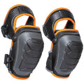 60491 Hinged Knee Pads, Heavy Duty Gel Foam Protective Knee Pads with Quick-Fasten Buckle and Thigh Strap, Black
