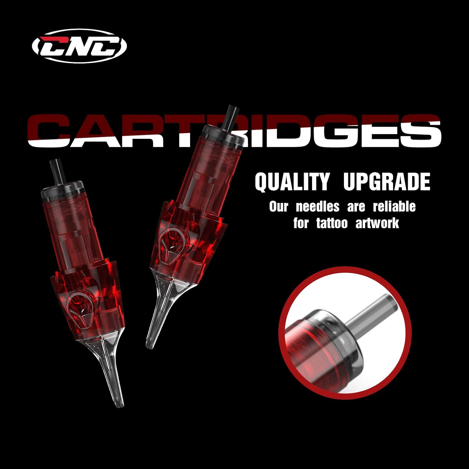 Tattoo Cartridges Needles 20pcs #12 Standard Round Magnum Assorted Tattoo Needle Mixed Cartridge for Tattooing 7RM