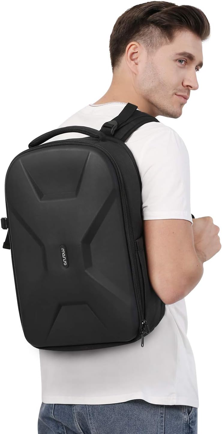 Camera Backpack, DSLR/SLR/Mirrorless Photography Camera Bag | Waterproof Hardshell Bag with Insert&Tripod