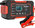 Car Battery Charger, 12V 6A Smart Battery Trickle Charger Automotive Battery Maintainer Desulfator with Temperature