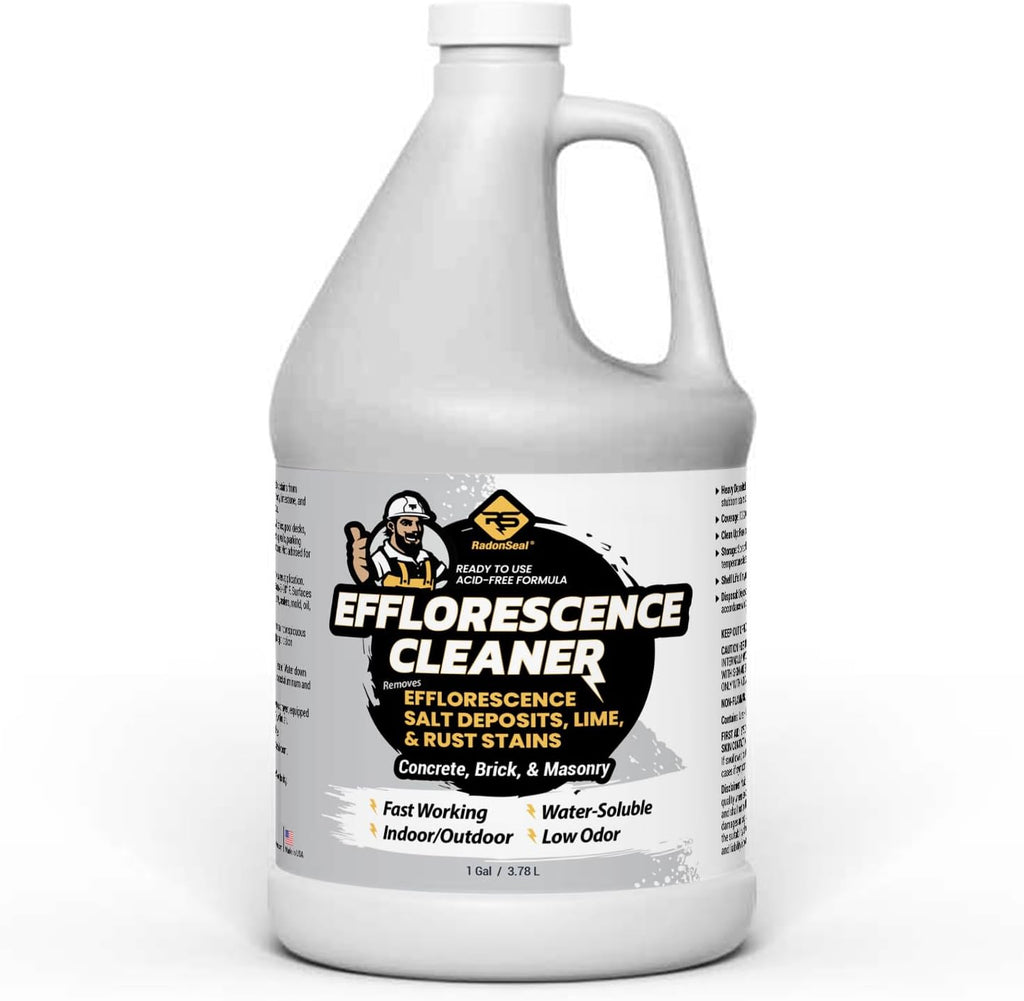 Efflorescence Remover for Brick, Concrete, Pavers & Masonry | Fast-Acting Efflorescence Cleaner for Mortar Haze, Lime