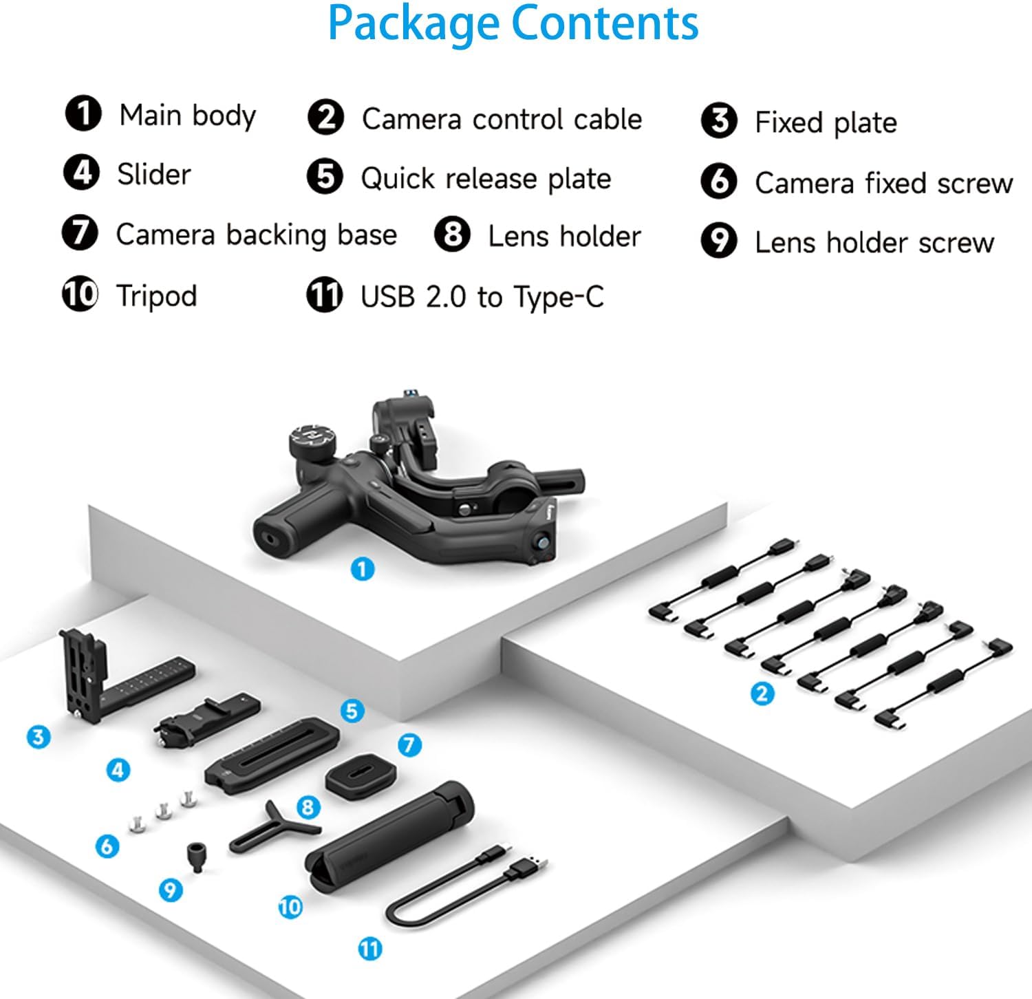 SCORP 2 Gimbal Stabilizer for DSLR and Mirrorless Camera, Integrated Al Tracking Sensor, 3-Axis Camera Stabilizer for