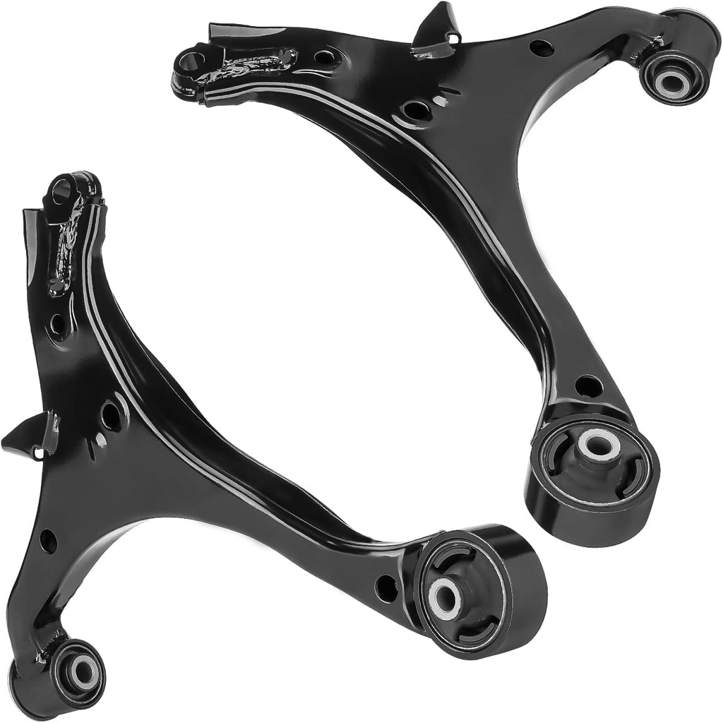Front Lower Control Arm Suspension Kit Fit for Honda Civic 2001 2002 2003 2004 2005 (Not for SI Models), with Ball Joints Sway Bars Outer Tie Rods - 8pcs