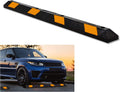 Premium Quality Large Heavy Duty Rubber Parking Curb- 72” Stopper w/Yellow Reflective Tape Car Garage Wheel Stopper