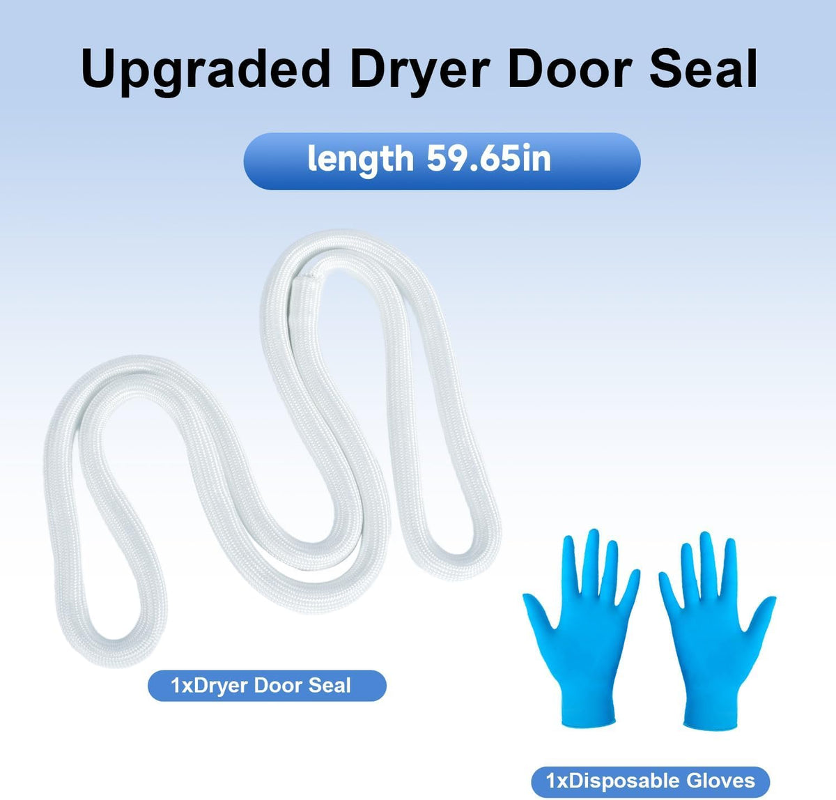 Upgraded Dryer Door Seal Part Compatible with Whirlpool WED49STBW1