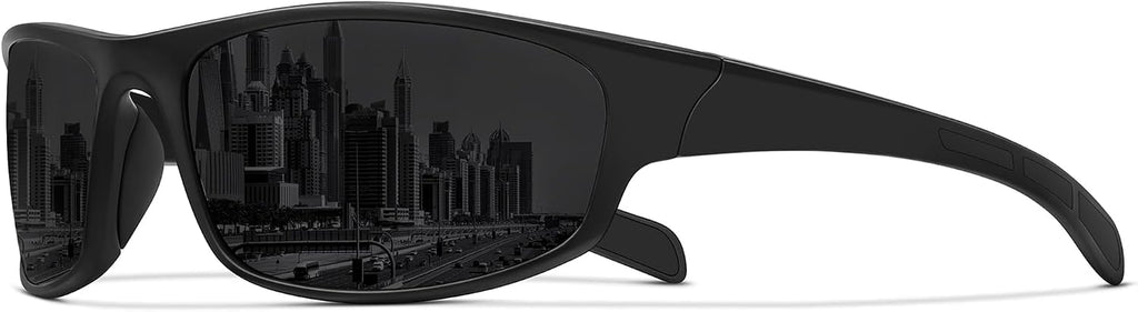 Sports Polarized Sunglasses for Men Women Wrap Around Sun Glasses Fishing Cycling Driving Running UV Protection
