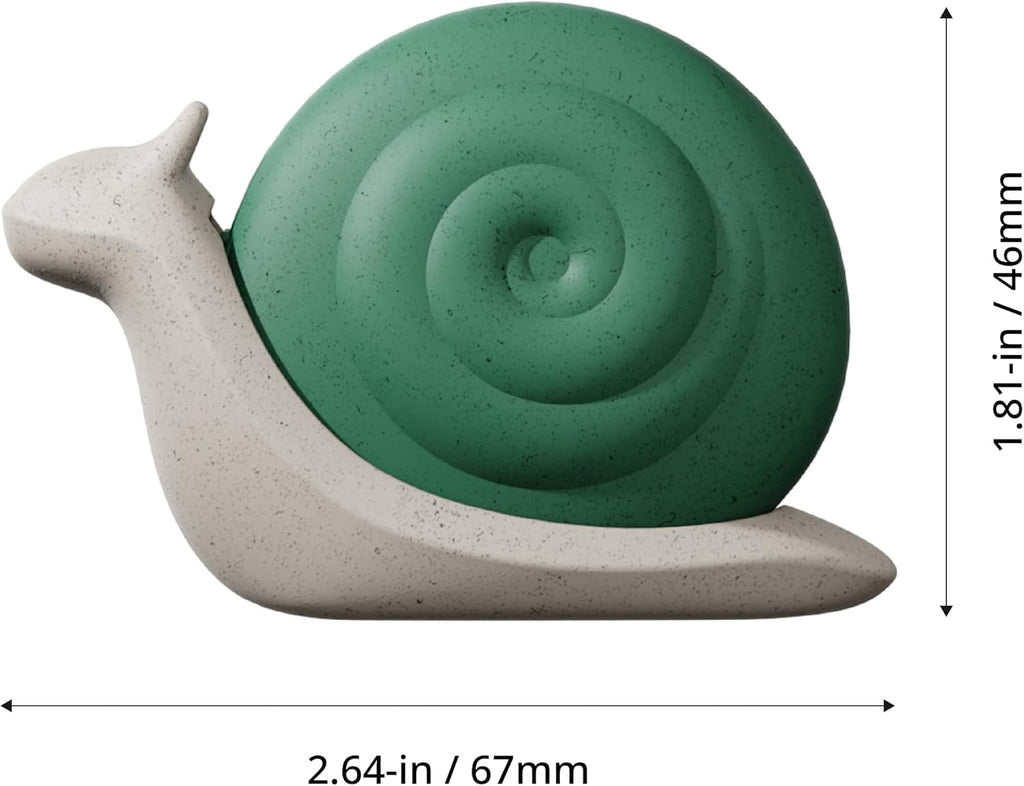 Snail Box Cutter, Cute Mini Package Opener with Ceramic Safety Blade & Magnetic Back, Refillable Utility Knife for