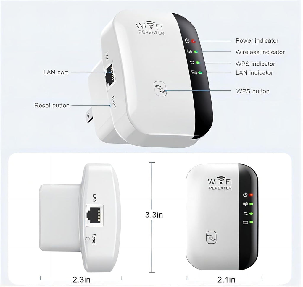 2026 WiFi Extender WiFi Range Extender, Wireless Internet Repeater, WiFi Extenders Signal Booster for Home Up to 5000