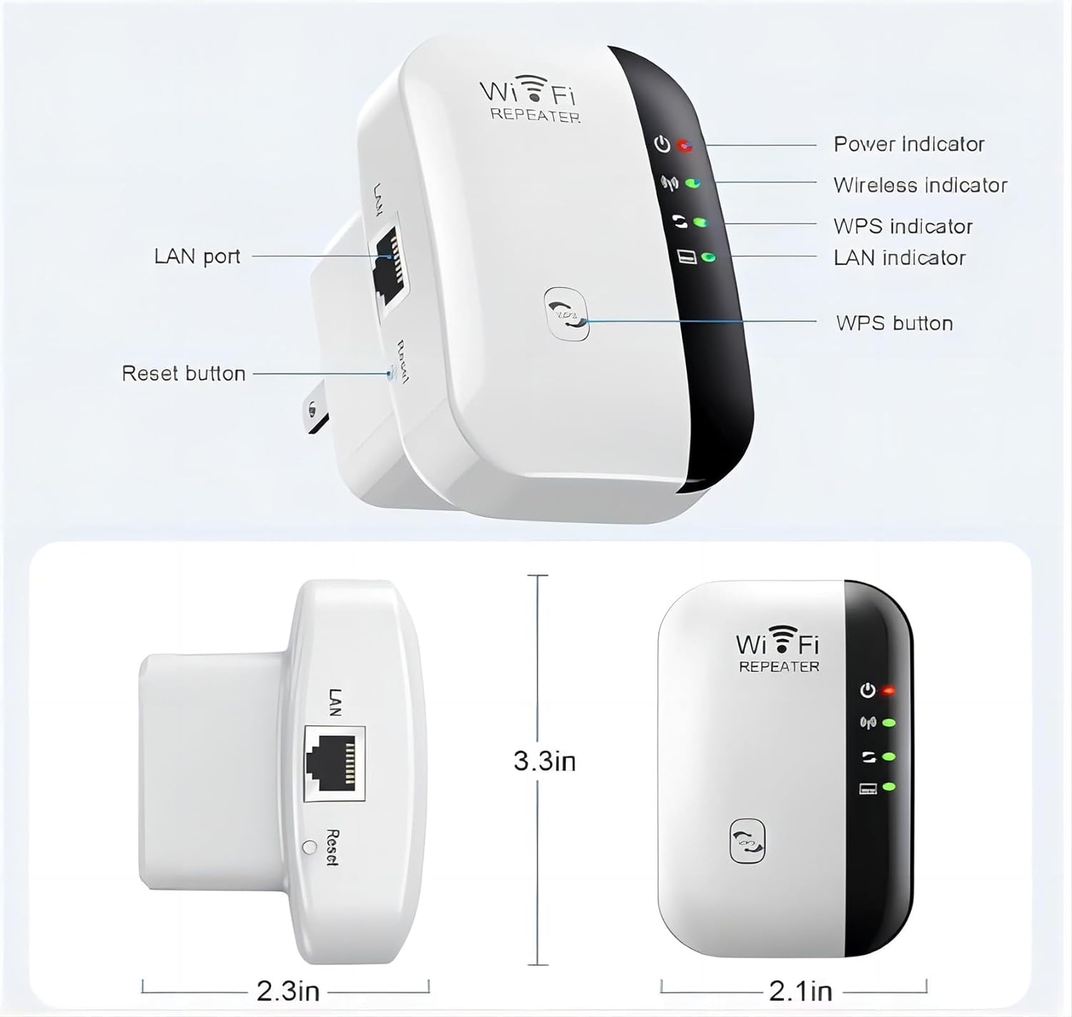 2026 WiFi Extender WiFi Range Extender, Wireless Internet Repeater, WiFi Extenders Signal Booster for Home Up to 5000