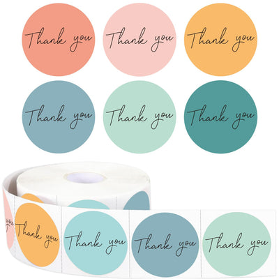 Thank You Sticker,500pcs 1.5Inch Color Thank You for Supporting My Small Business Stickers,for Supporting My Business