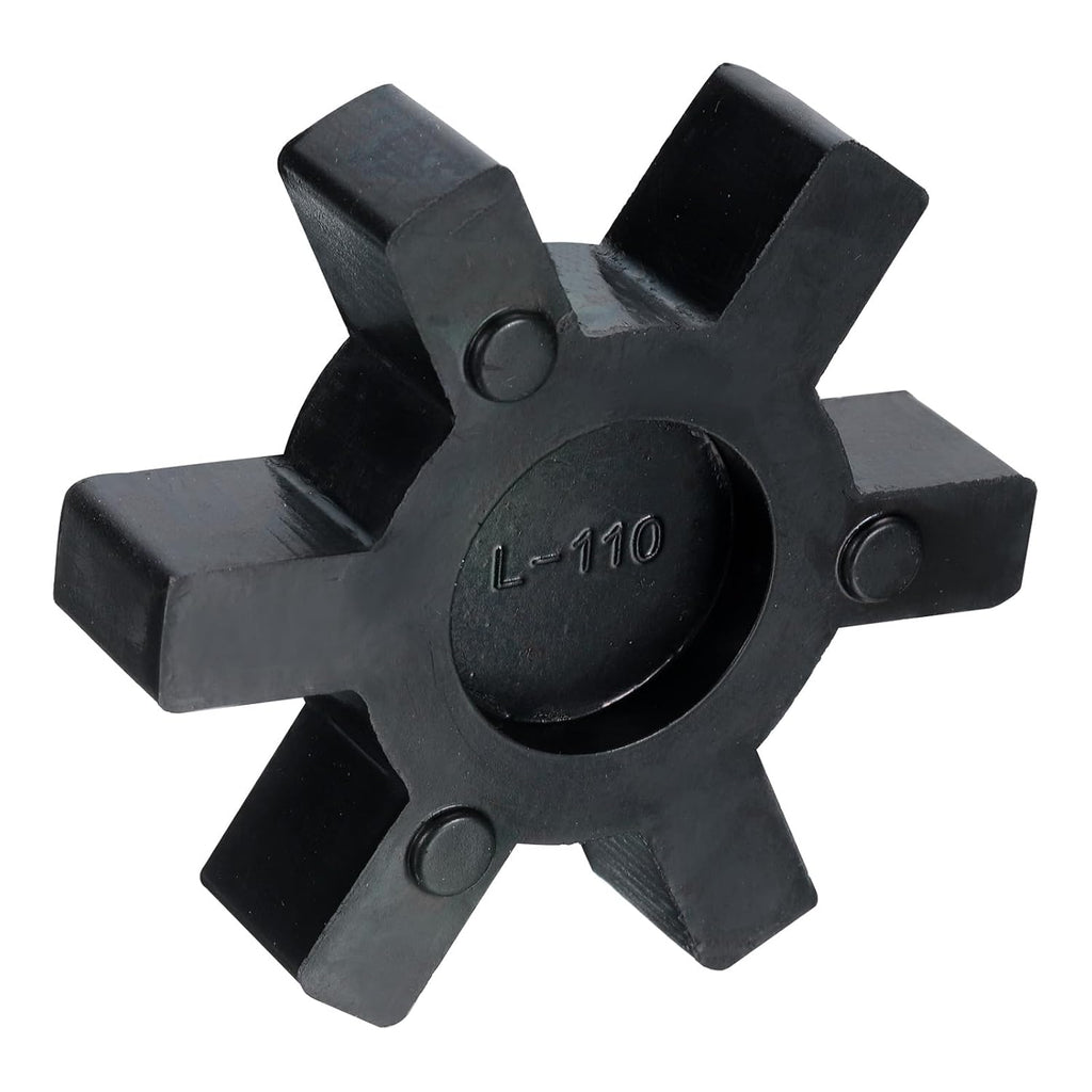 uxcell L110 Jaw Coupling Insert, Flexible Solid Type NBR Rubber Jaw Coupling Center Inserts for L Jaw Coupling L-Jaw Coupler Set, Black, Red