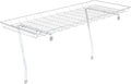 Rear Display Over-The-Washer Storage Shelf to Organize and Store Laundry Room Supplies, Silver