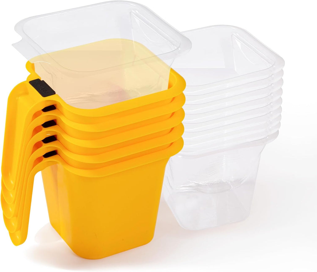 15Pc Paint Bucket Holds 16 oz. of Paint or Stain, Paint Cup, Paint Pail Liner, Trim Painting Tool